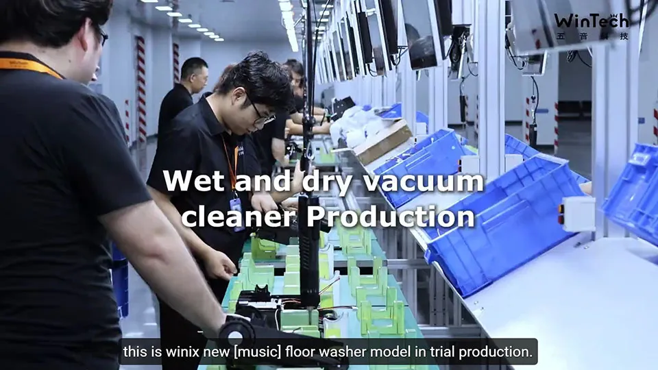 New floor washer model in trial production.