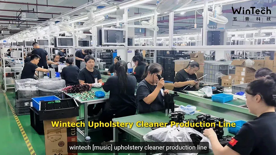 Wintech's upholstery cleaner production line