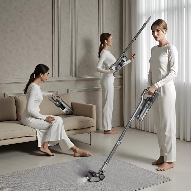 dsv908 stick vacuum with self empty station time
