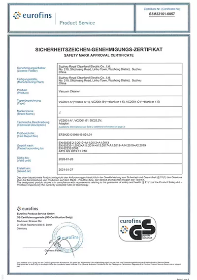 eurofins certification