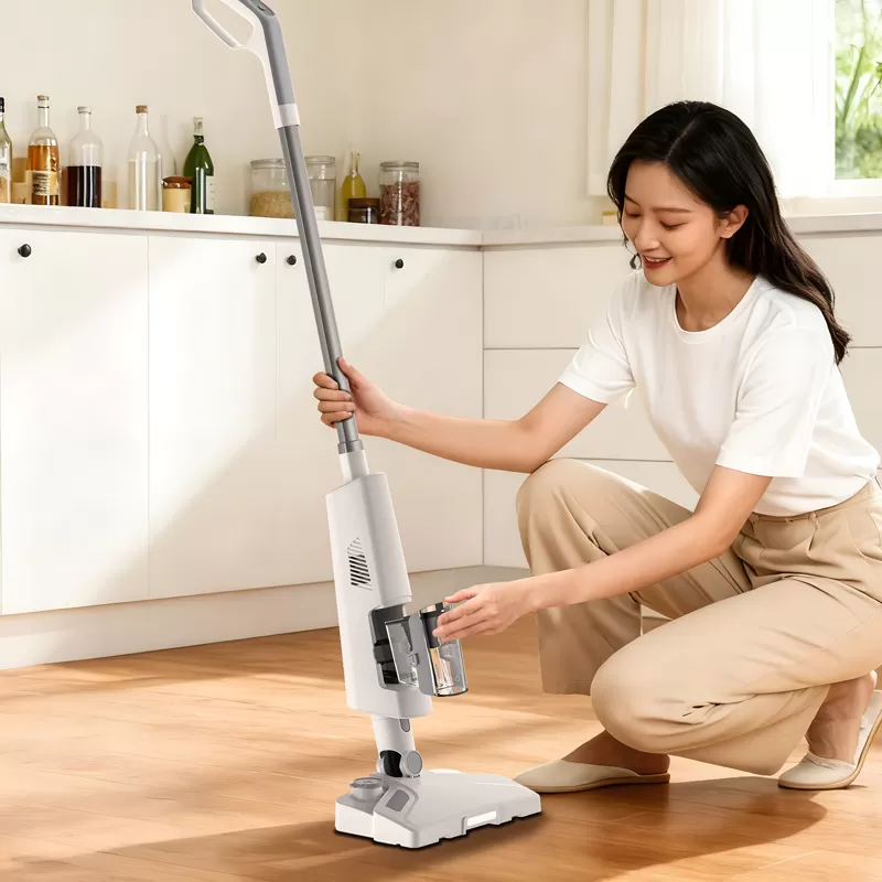 mc2009 wet and dry stick vacuum remove the dust cup